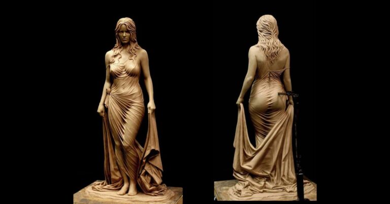 Artistic Detail On This Bathsheba Figure Gives It Life