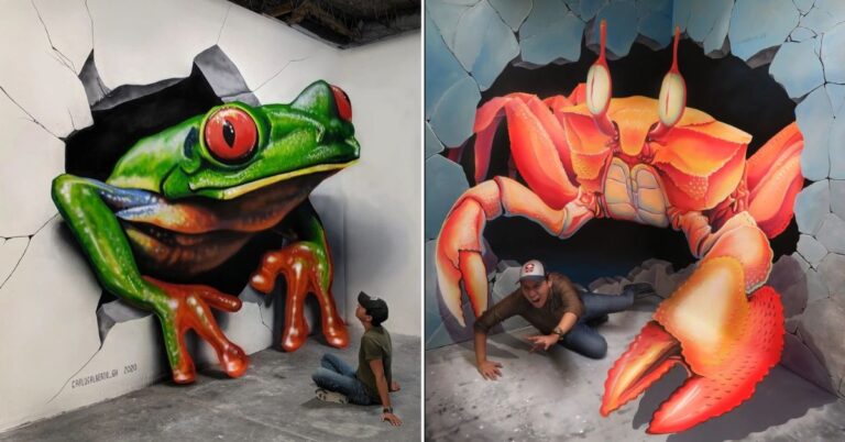 A 3D artist creates work so magical that it makes you wonder about reality and brightens drab streets.